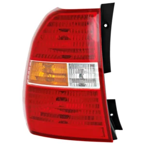 Replacement Driver Side Tail Light, with Bulb, Halogen, Amber, Clear and Red Lens, CAPA CERTIFIED