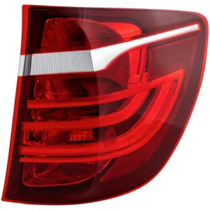 Replacement Passenger Side, Outer Tail Light, with Bulb, Halogen, Clear and Red Lens, For Models Without HID/Xenon Headlights, Without Adaptive Headlights, Without Adaptive LED Headlights