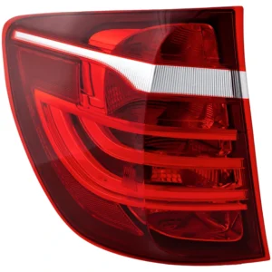 Replacement Driver Side, Outer Tail Light, with Bulb, Halogen, Clear and Red Lens, For Models Without HID/Xenon Headlights, Without Adaptive Headlights, Without Adaptive LED Headlights