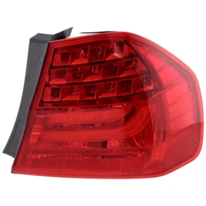 Replacement Passenger Side, Outer Tail Light, with Bulb, LED, Red Lens, Base Model, Sedan