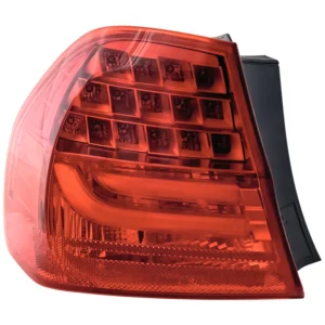 Replacement Driver Side, Outer Tail Light, with Bulb, LED, Red Lens, Base Model, Sedan