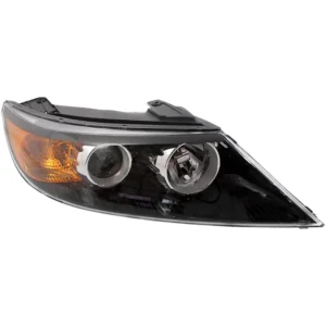 Replacement Passenger Side Headlight, with Bulb, Halogen, Clear Lens