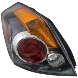 Replacement Driver Side Tail Light, with Bulb, Halogen, Amber, Clear and Red Lens, Sedan