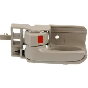 Replacement Front or Rear, Driver Side Interior Door Handle, Beige, with Door Lock Button, Sedan