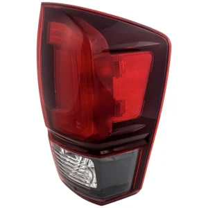 Replacement Passenger Side Tail Light, with Bulb, Halogen, Clear and Red Lens
