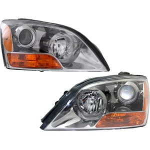 Replacement Driver and Passenger Side Headlights, with Bulbs, Halogen