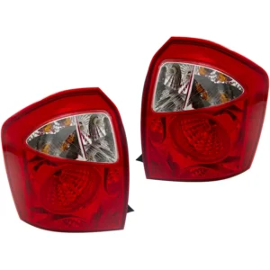 Replacement Driver and Passenger Side Halogen Tail Light, With bulb(s), OE Replacement