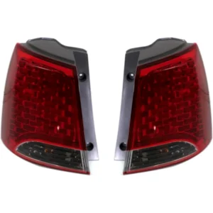 Replacement Driver and Passenger Side, Outer Tail Lights, with Bulbs, Halogen, Mounts on Body