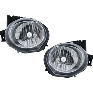 Replacement Driver and Passenger Side Halogen Headlight, With bulb(s), OE Replacement