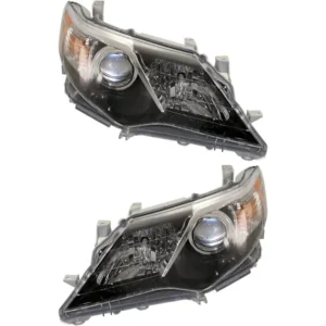 Replacement Driver and Passenger Side Halogen Headlight, With bulb(s), OE Replacement