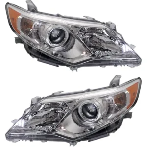 Replacement Driver and Passenger Side Halogen Headlight, With bulb(s), OE Replacement, CAPA Certified