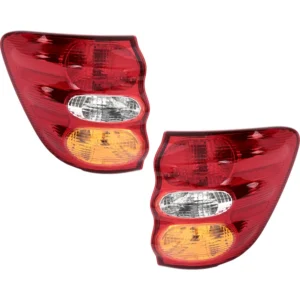 Replacement Driver and Passenger Side, Outer Tail Lights, with Bulbs, Halogen, Mounts on Quarter Panel