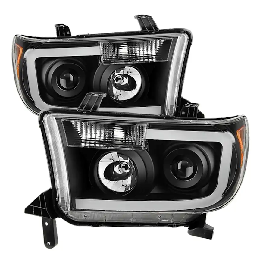 Spyder® 9027888 Driver and Passenger Side Halogen Headlight, With bulb(s), Clear Lens, Black Interior, Xtune Series