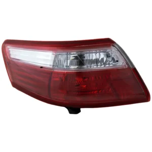 Replacement Driver Side, Outer Tail Light, without Bulb, Halogen, Clear and Red Lens, Except Hybrid Model, Japan Built Vehicle
